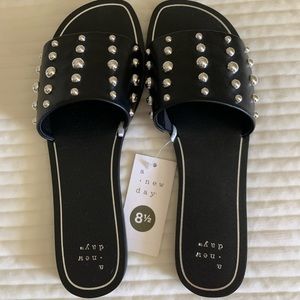 A New Day Studded Slides Size 8.5